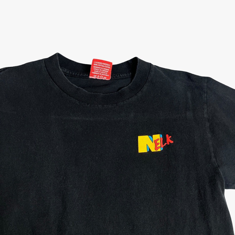Nelk Boys Graphic Shirt Size Small Black Streetwear Logo Back Hit Short Sleeve - Picture 4 of 9